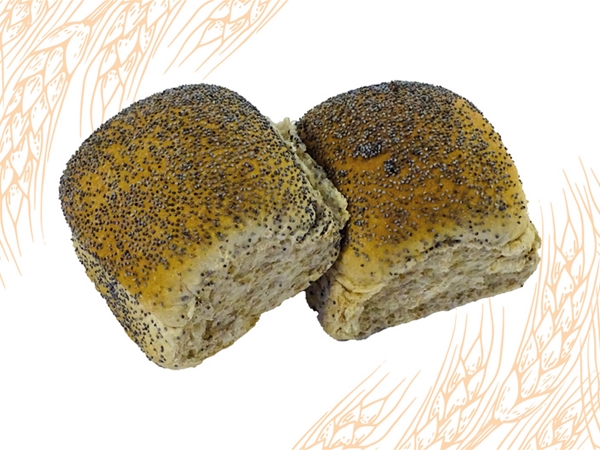 Tarwebroodje maanzaad&nbsp;4 stuks