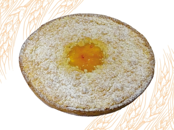 Halve appelkruimelvlaai