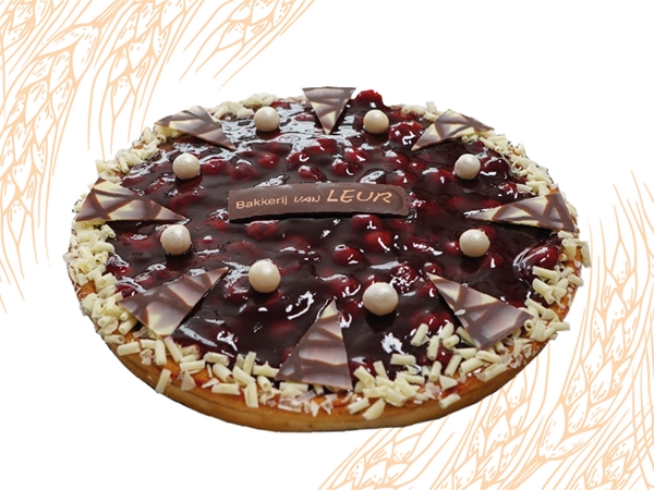 Halve open kersenvlaai