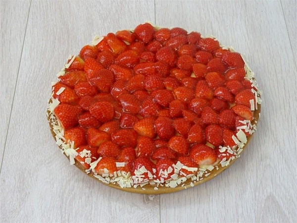 Aardbeienvlaai Roombodem&nbsp;12 personen