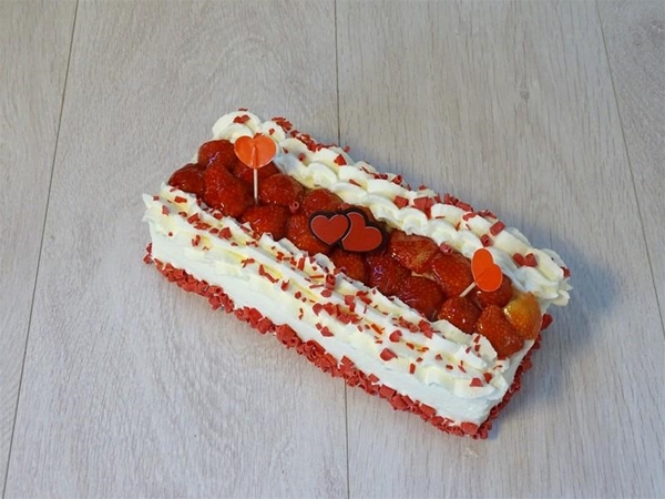 Verse Aardbeien schnitt